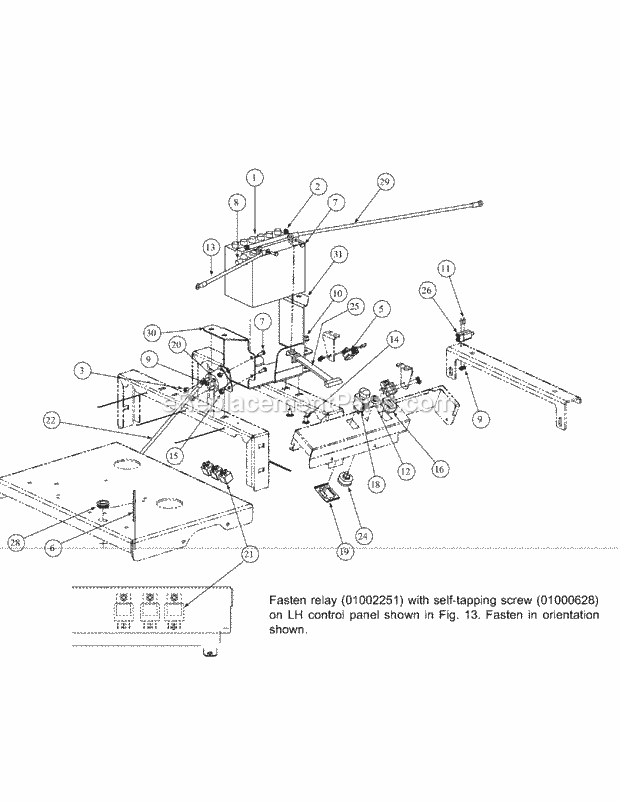 Electrical Assembly Kawasaki Diagram and Parts List for M48-KW 53BB5DAV750 Cub Cadet Sprayer